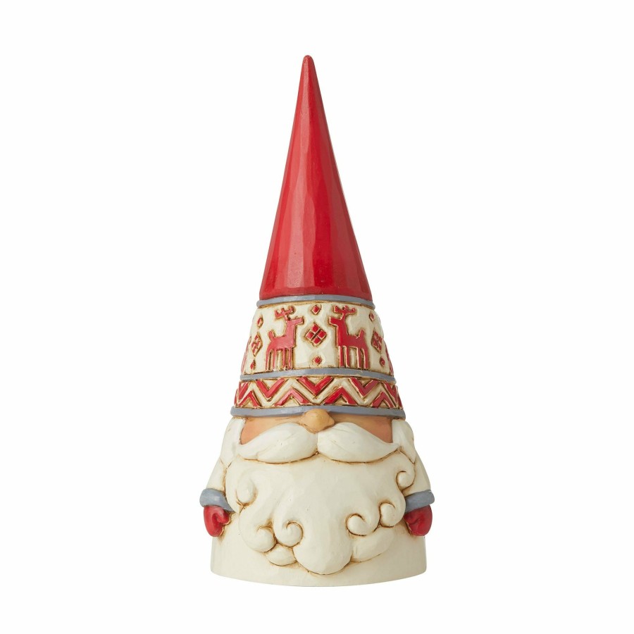 Most Popular * | New Heartwood Creek Red Reindeer Hat Gnome