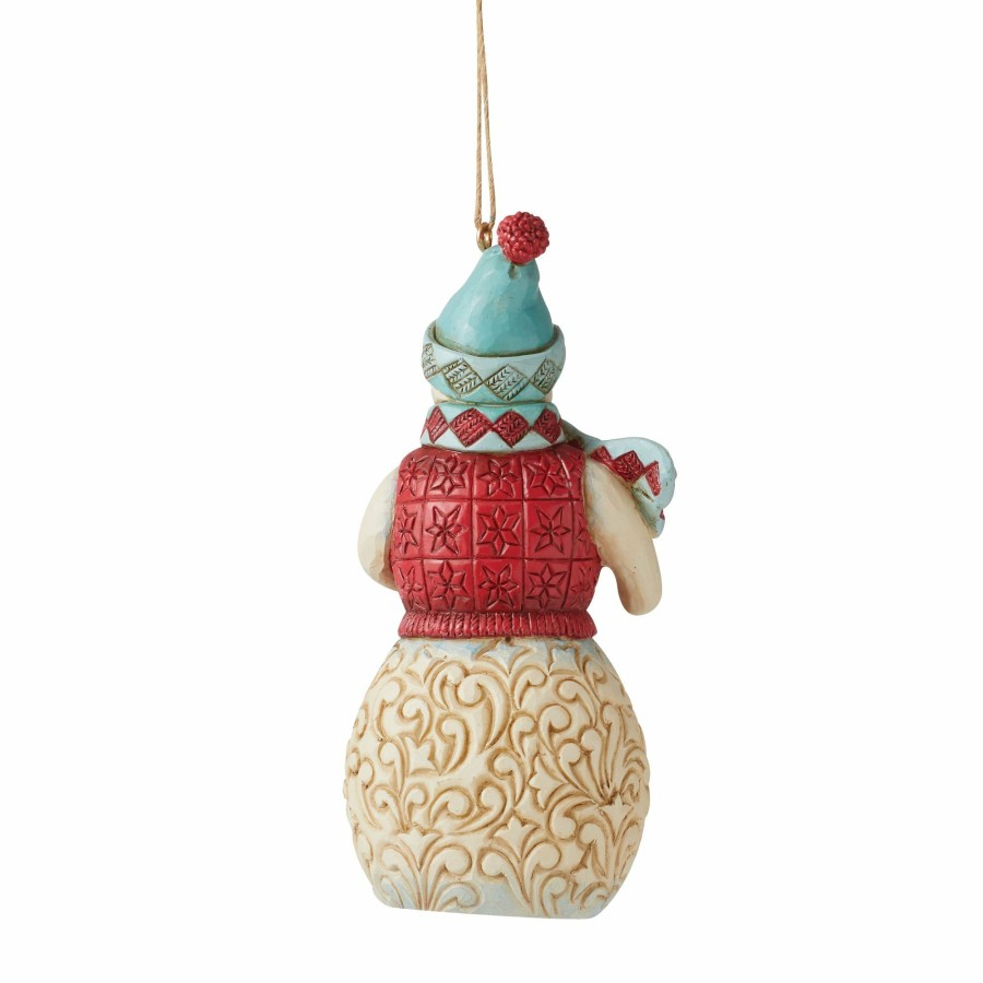 Decoration * | Outlet Heartwood Creek Wonderland Snowman Ornament