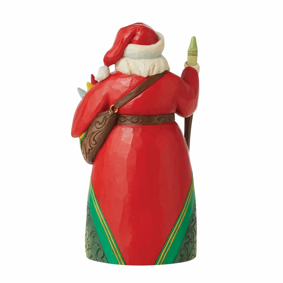 Decoration * | New Crayola Santa With Sled Scene