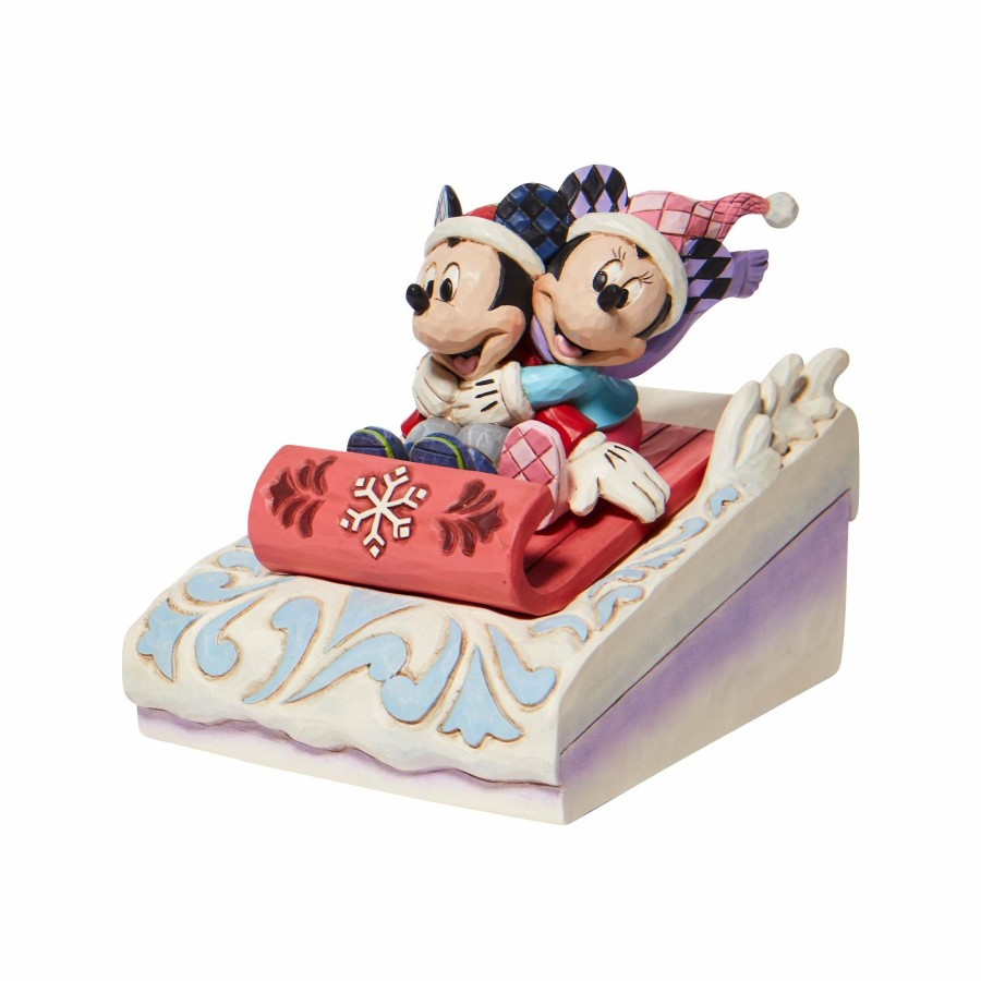 Gifts * | Outlet Disney Traditions Mickey And Minnie Sledding