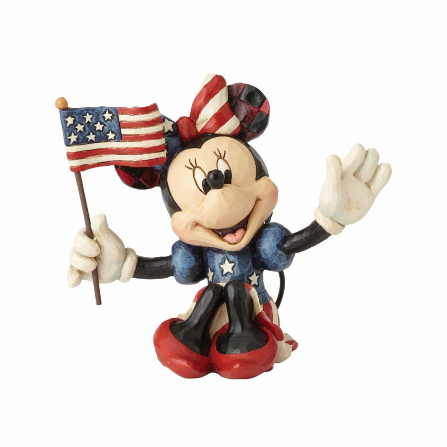 Most Popular * | New Disney Traditions Mini Patriotic Minnie