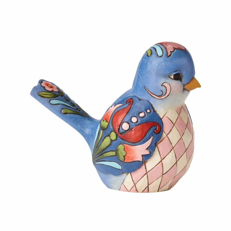 Gifts * | New Heartwood Creek Blue Floral Bird