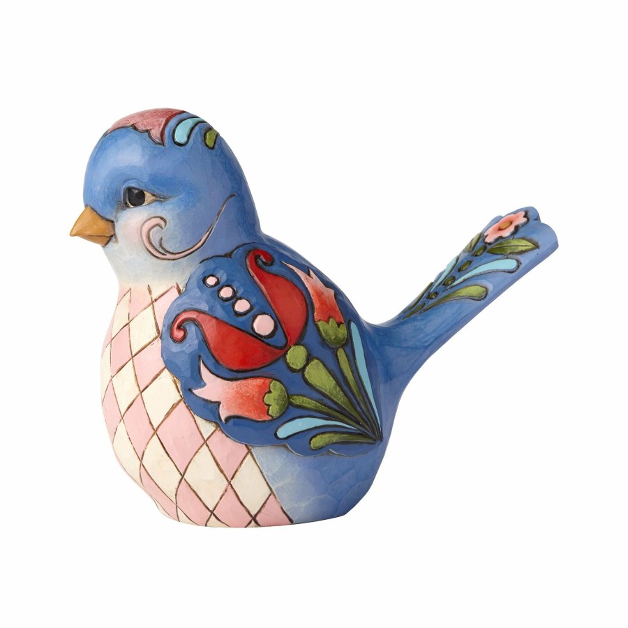 Gifts * | New Heartwood Creek Blue Floral Bird