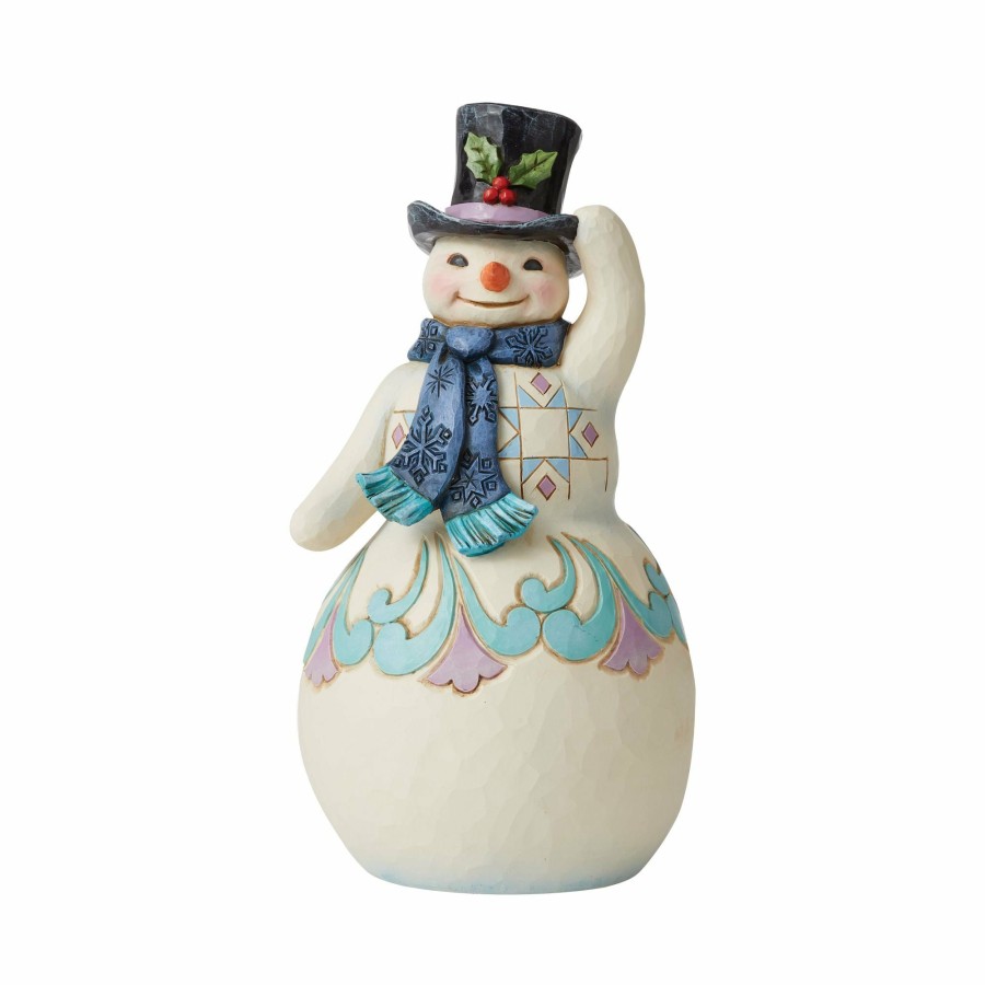 Decoration * | Shop Heartwood Creek Snowman With Top Hat