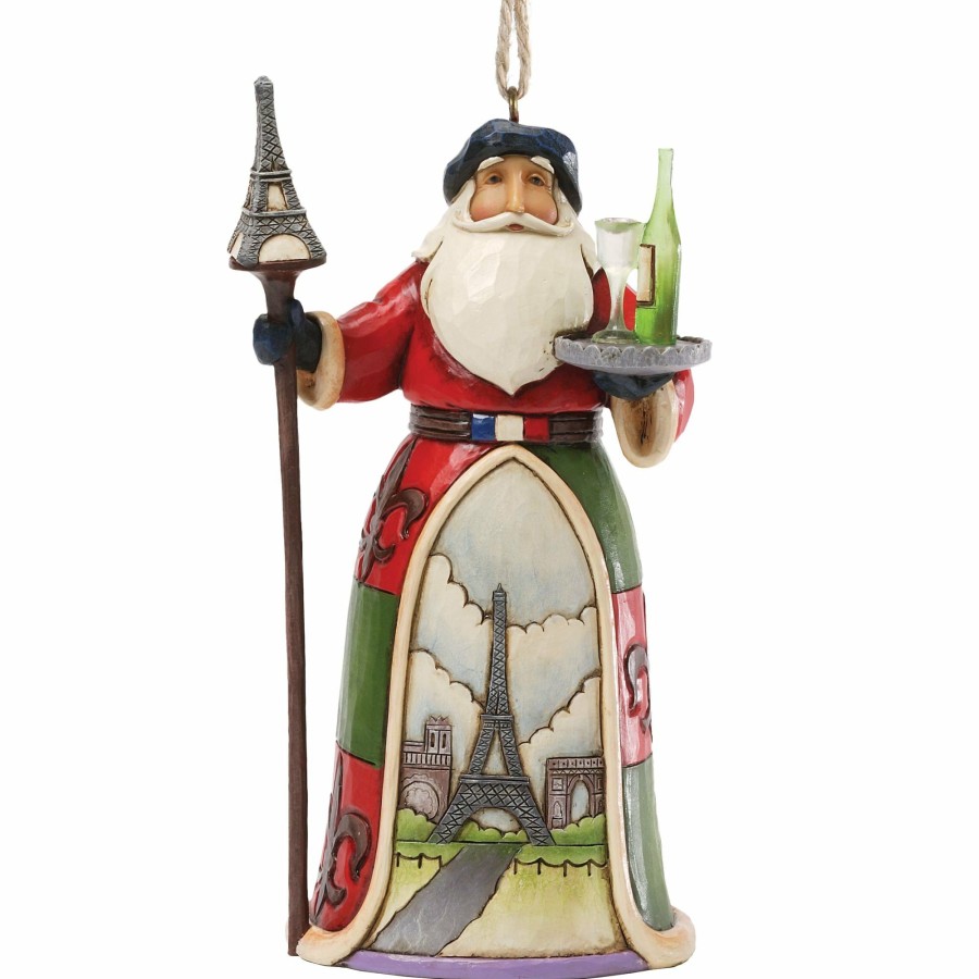 Ornaments * | Shop Heartwood Creek French Santa Ornament