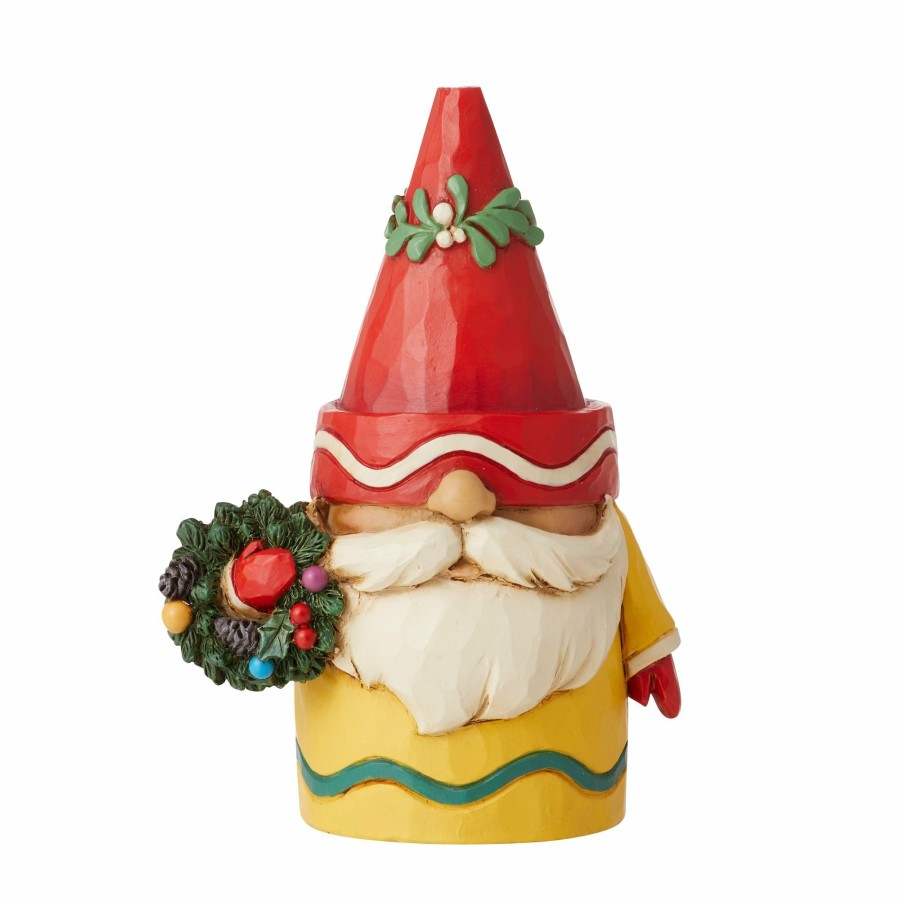 Gifts * | New Crayola Gnome Holding Wreath