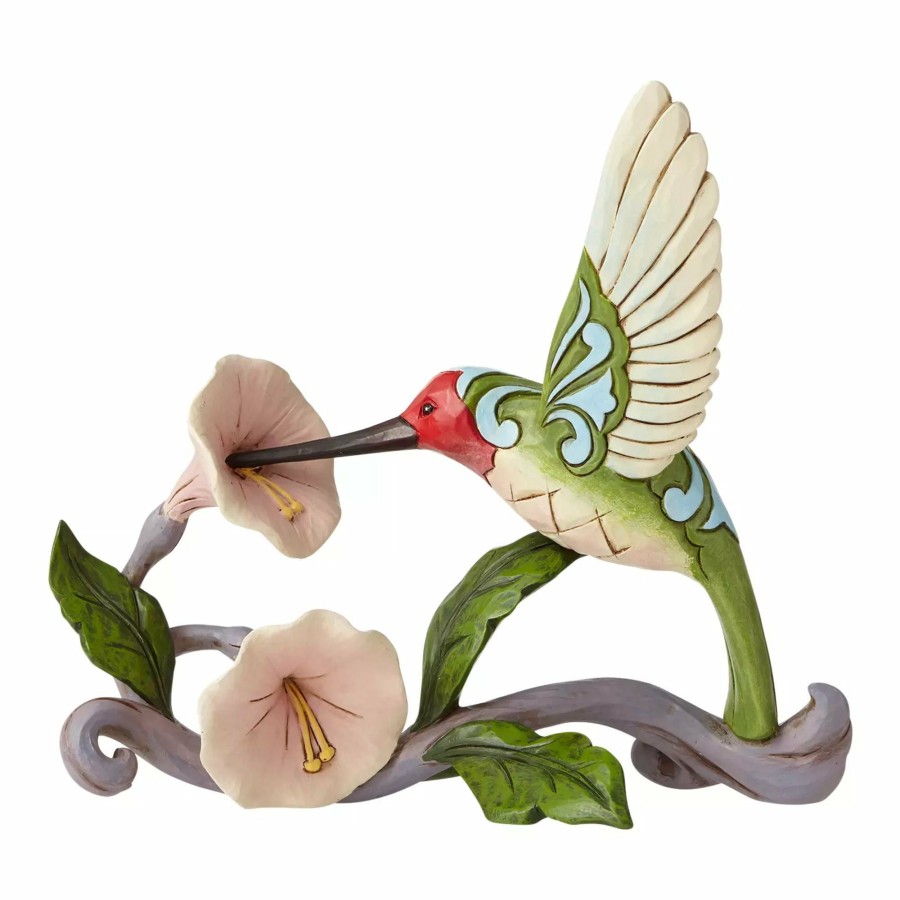 Gifts * | Shop Heartwood Creek Hummingbird With Flower