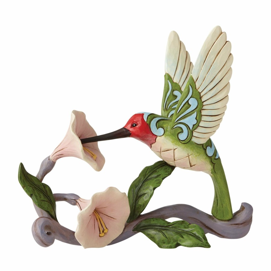 Gifts * | Shop Heartwood Creek Hummingbird With Flower