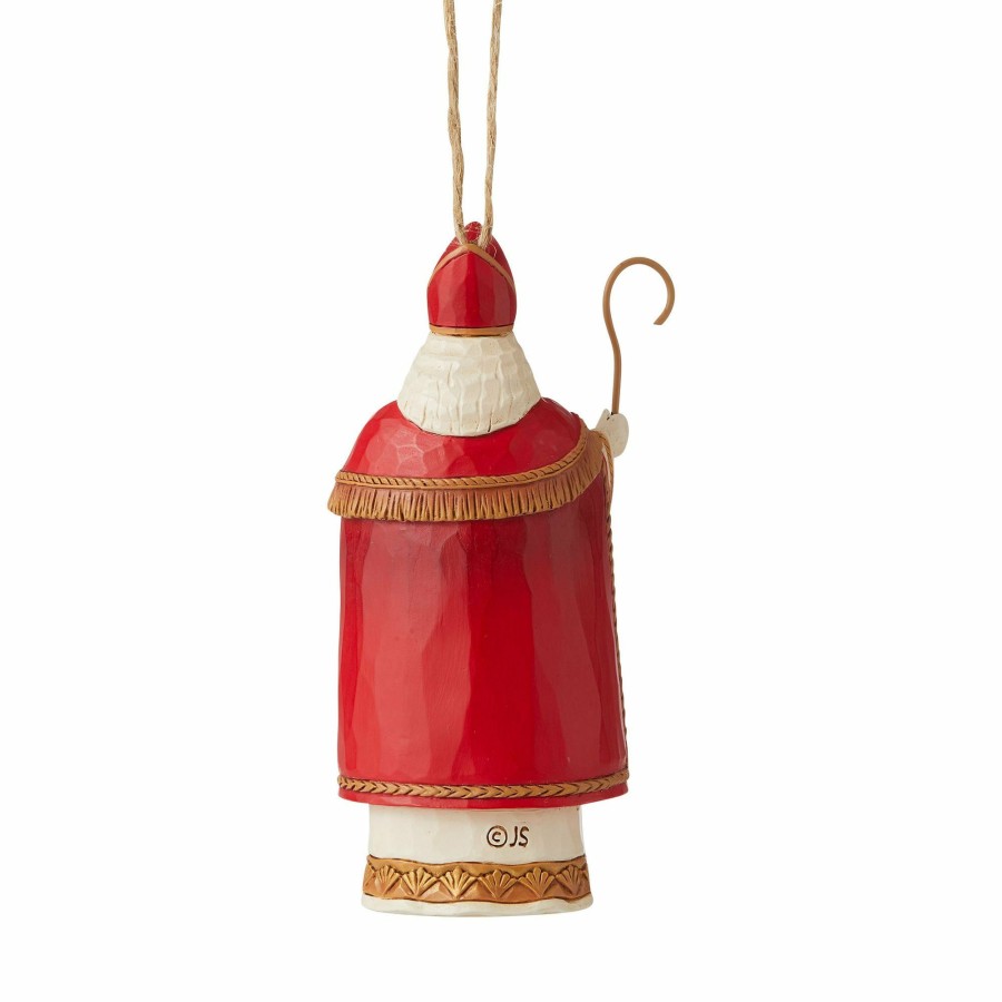 Decoration * | Shop Heartwood Creek Belgian Santa Ornament