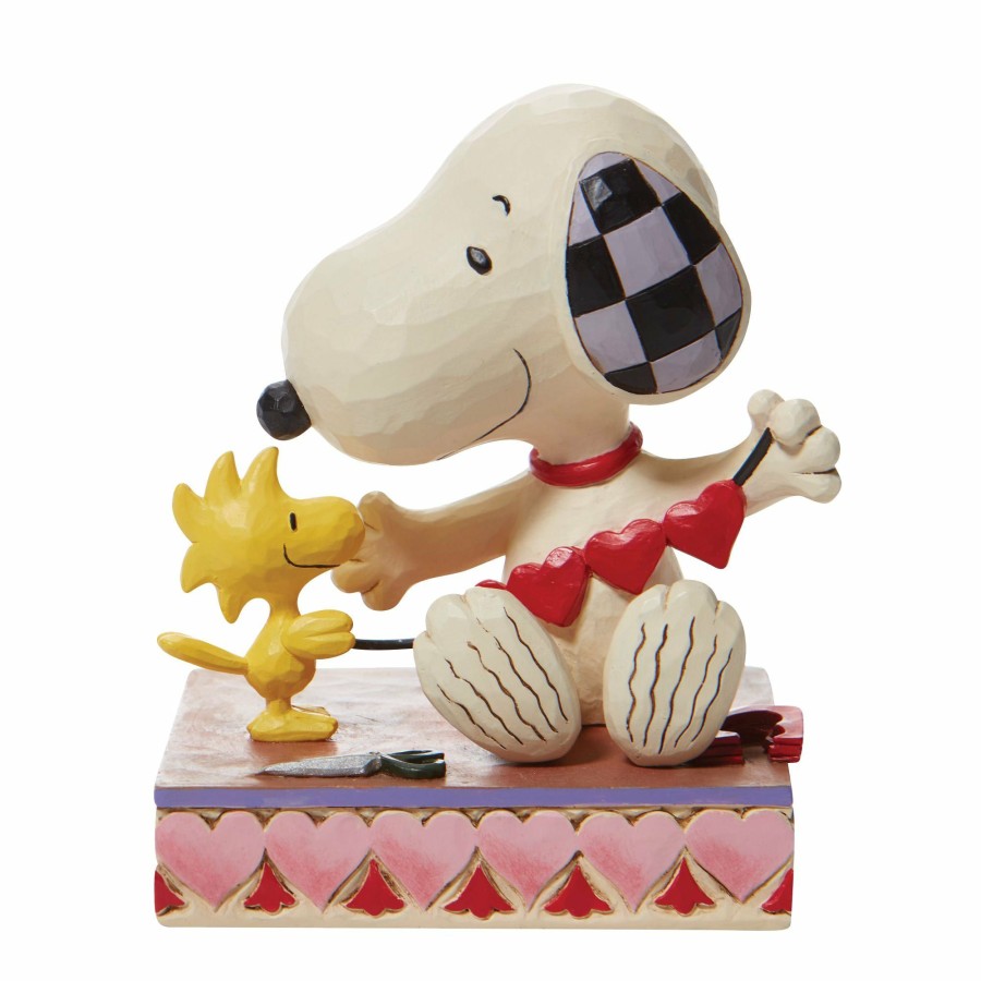 Gifts * | New Peanuts Snoopy With Hearts Garland