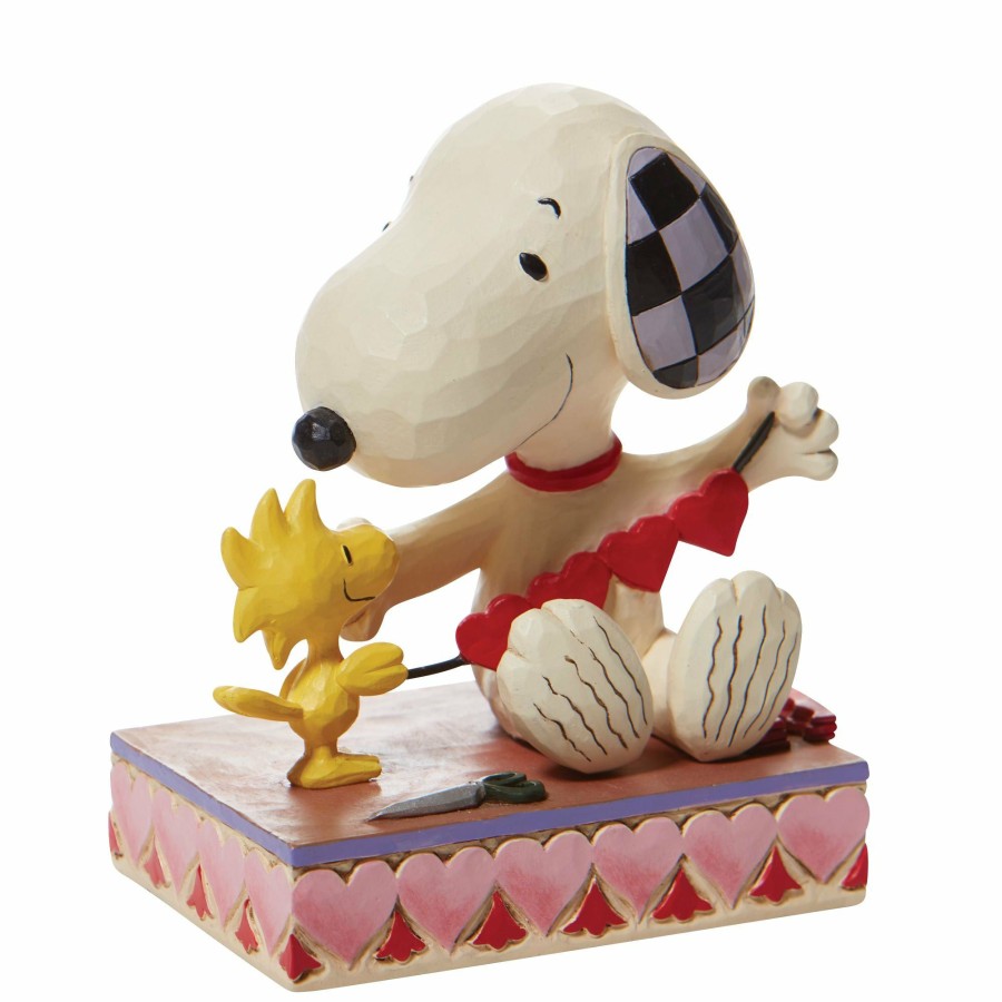 Gifts * | New Peanuts Snoopy With Hearts Garland