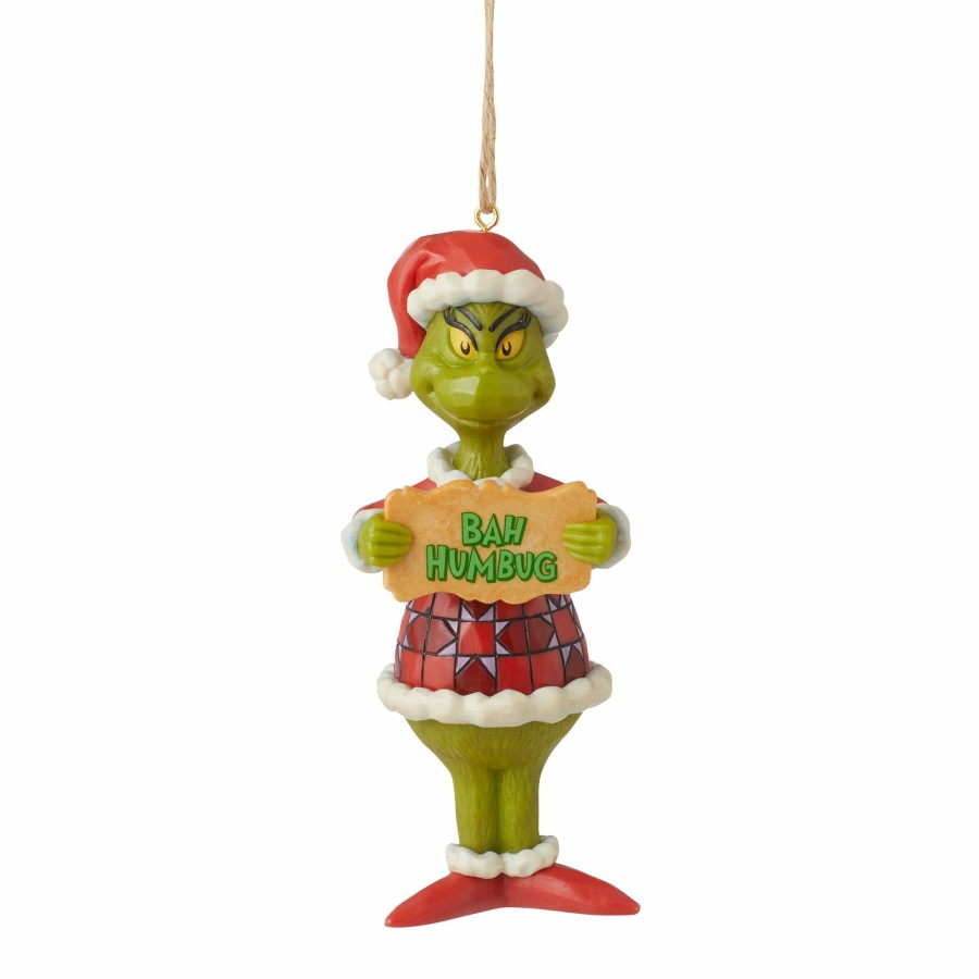 Ornaments * | Shop Grinch Bah Humbug Pvc Ornament