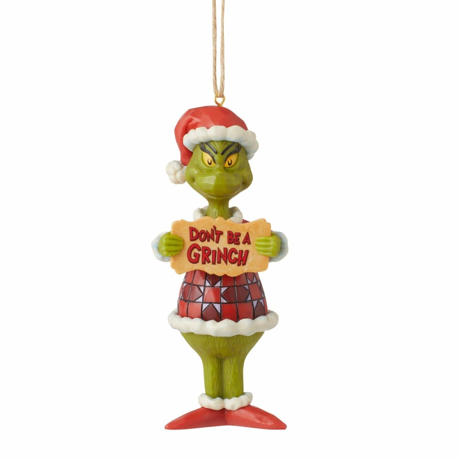 Ornaments * | Limited Edition Grinch Don'T Be Grinch Pvc Orn