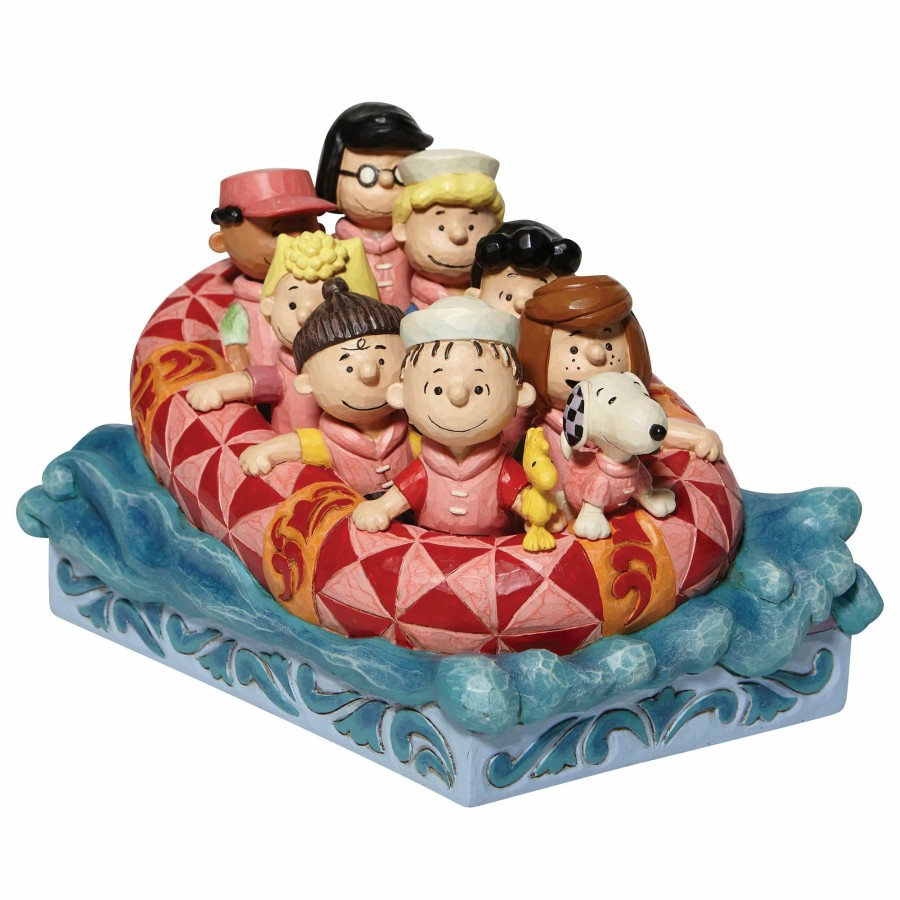 Most Popular * | Outlet Jim Shore Peanuts Gang Rafting