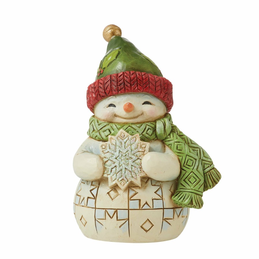 Decoration * | New Heartwood Creek Mini Snowman And Snowflake