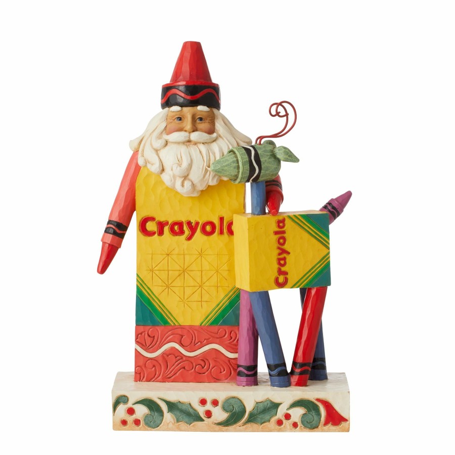 Decoration * | Outlet Crayola Santa With Reindeer