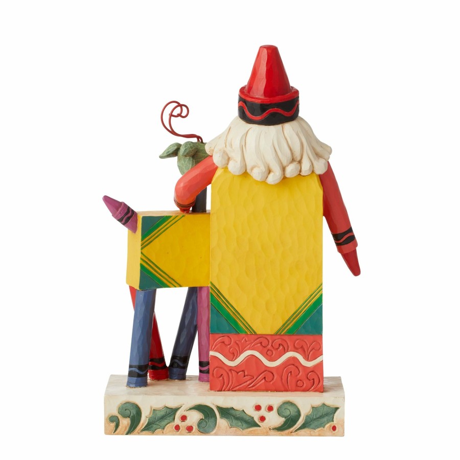 Decoration * | Outlet Crayola Santa With Reindeer