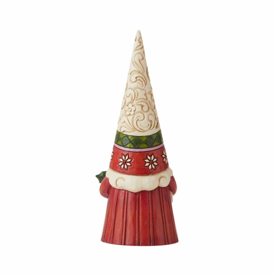 Most Popular * | Discount Heartwood Creek Christmas Gnome Holding Holly