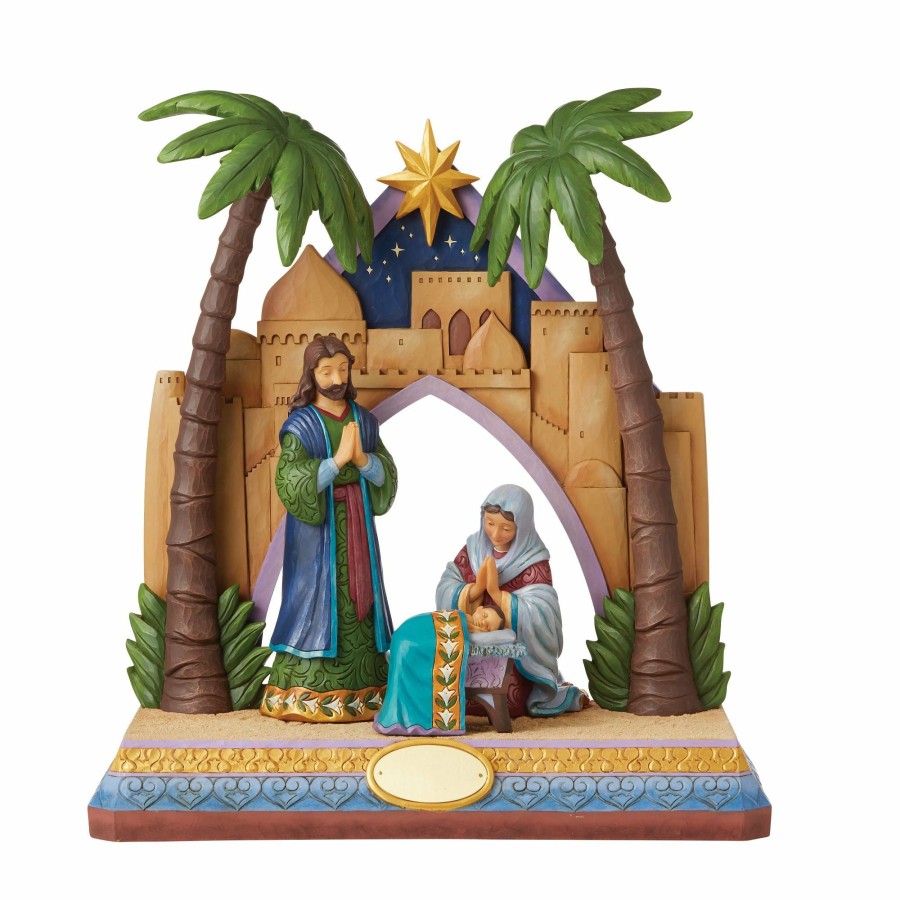 Decoration * | New Heartwood Creek Nativity Limited Ed 4 Pc Set