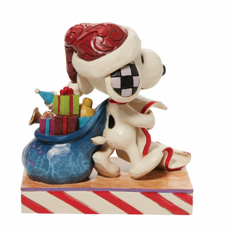 Decoration * | Limited Edition Peanuts Santa Snoopy With List And Bag