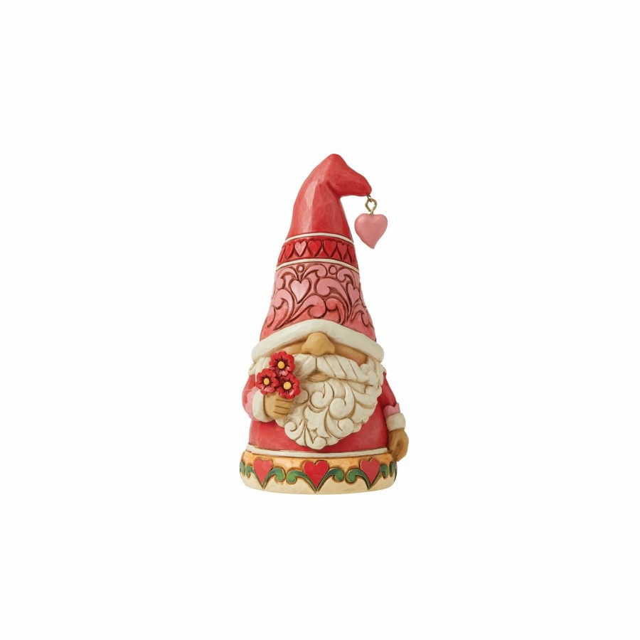 Gifts * | Outlet Heartwood Creek Love Gnome With Red Hearts Hat