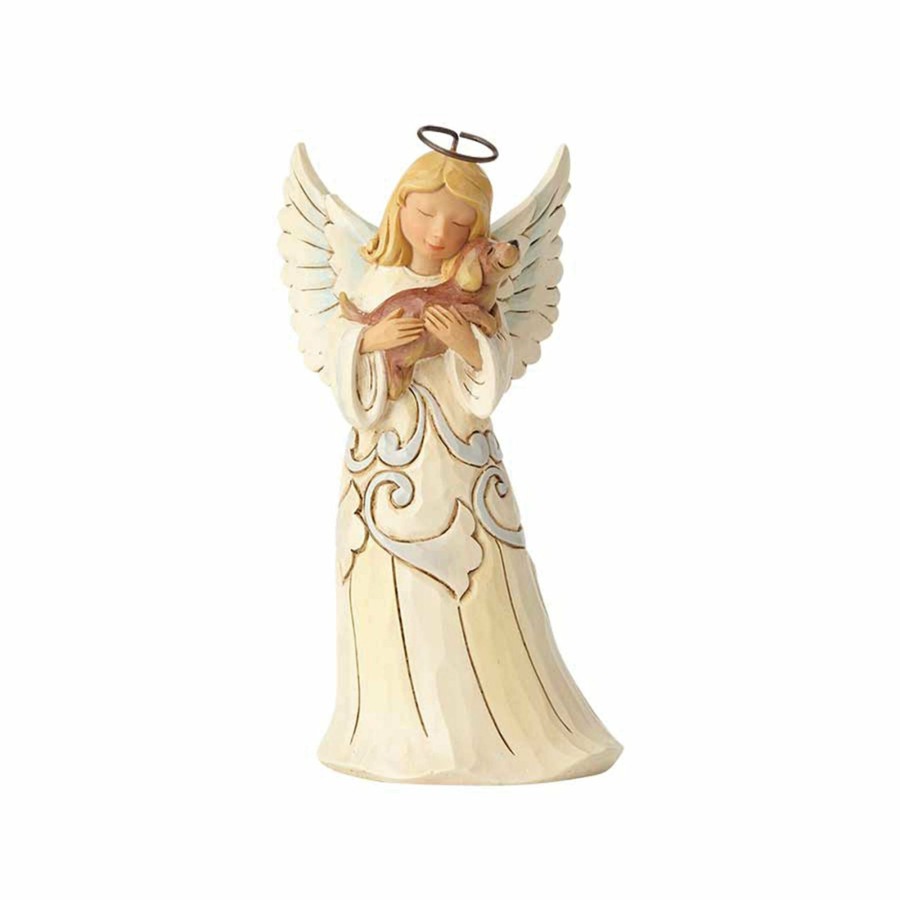 Decoration * | Limited Edition Heartwood Creek Pint Sized Angel With Dog