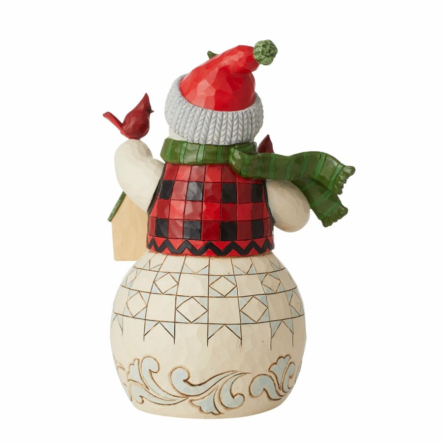 Decoration * | Limited Edition Country Living Snowman With Birdhouse