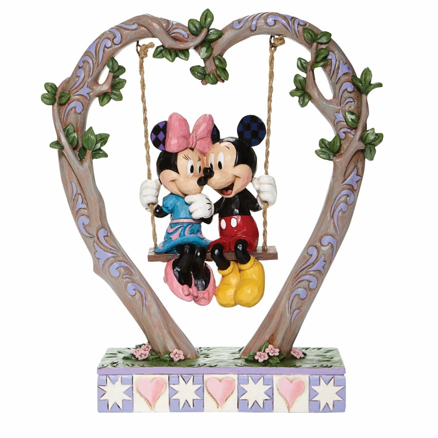 Gifts * | Limited Edition Disney Traditions Mickey & Minnie On Swing