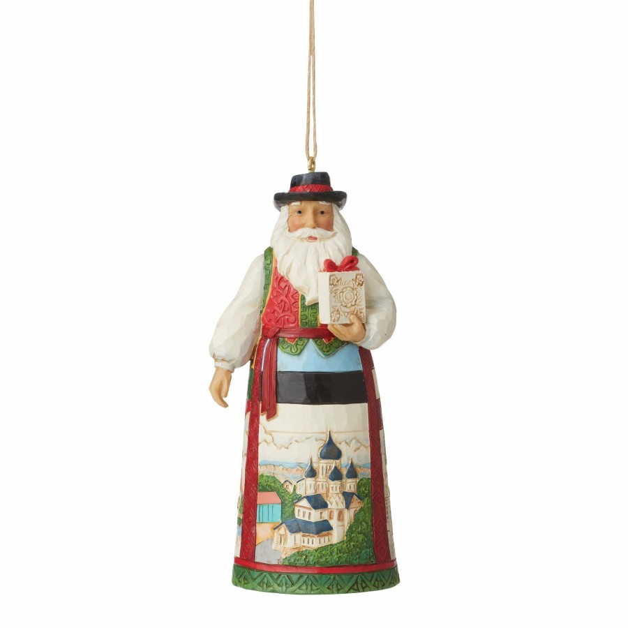 Ornaments * | New Heartwood Creek Baltic Santa Ornament