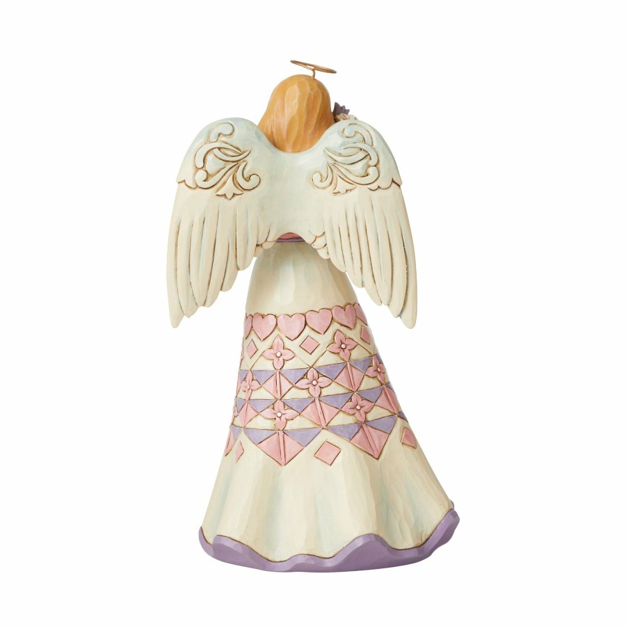 Gifts * | Discount Heartwood Creek Angel Holding Flowers