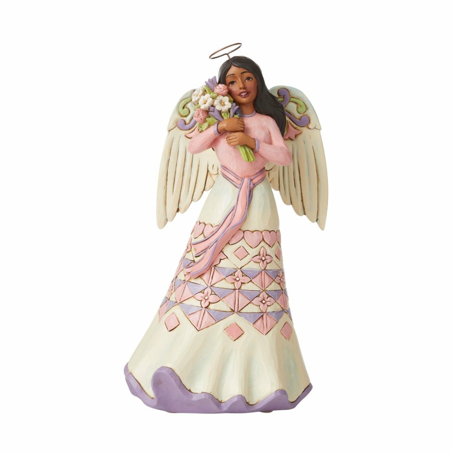 Gifts * | New Heartwood Creek Angel Holding Flowers (Aa)