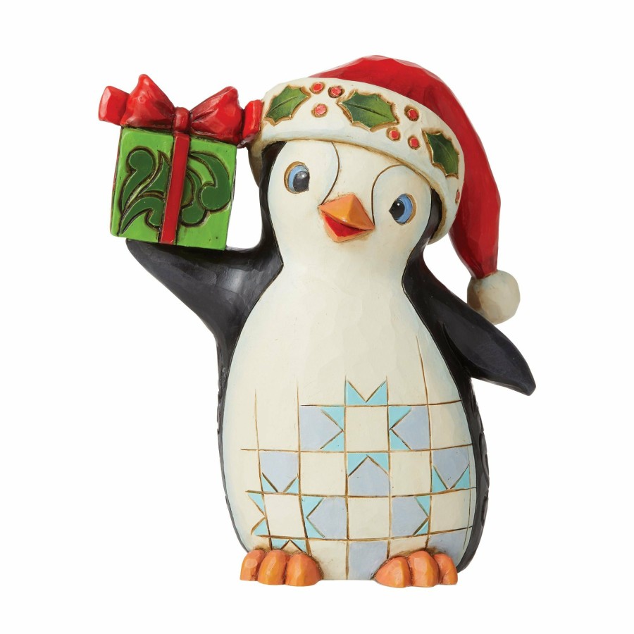 Decoration * | New Heartwood Creek Christmas Penguin Pint Sized