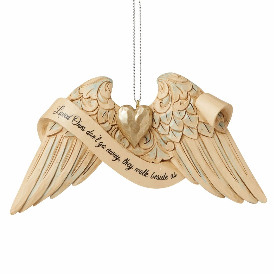 Gifts * | New Heartwood Creek Bereavement Angel Wings Orn