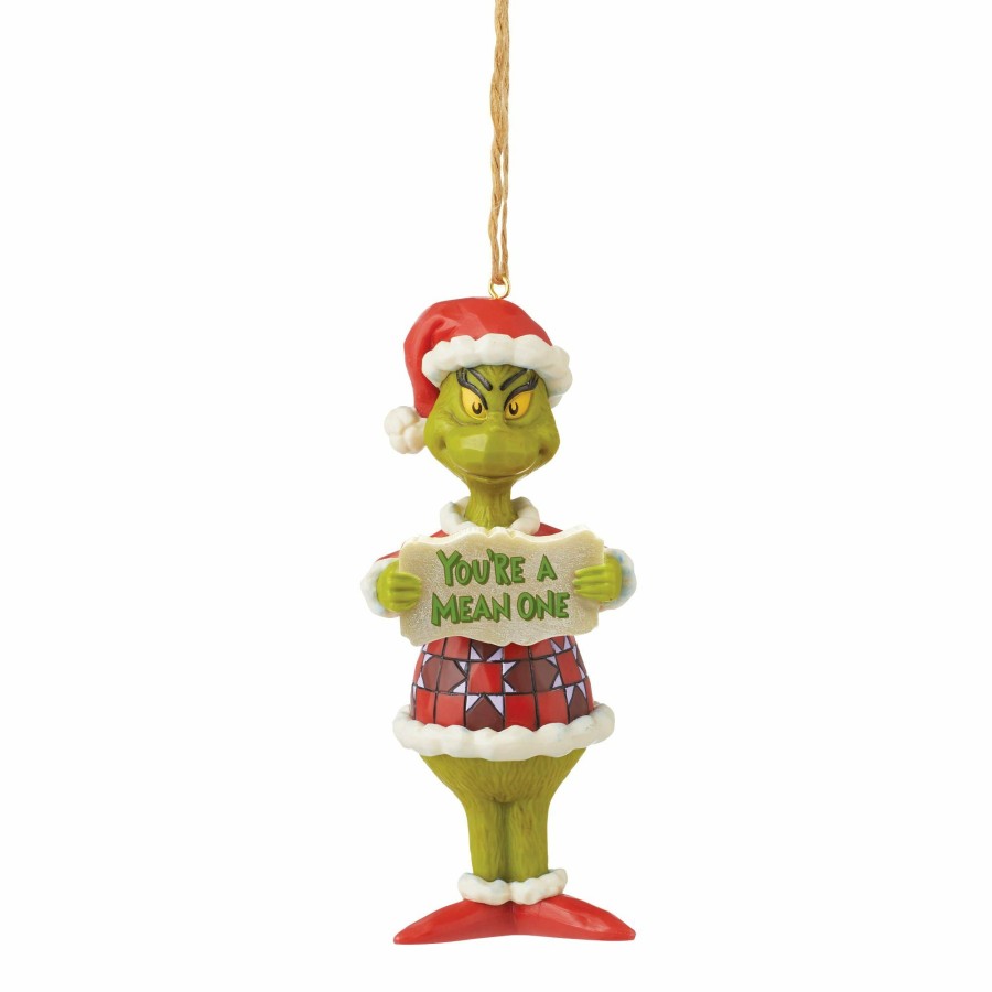 Ornaments * | New Grinch Pvc Orn You'Re A Mean