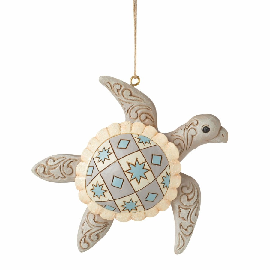 Ornaments * | Discount Heartwood Creek Coastal Sea Turtle Ornament