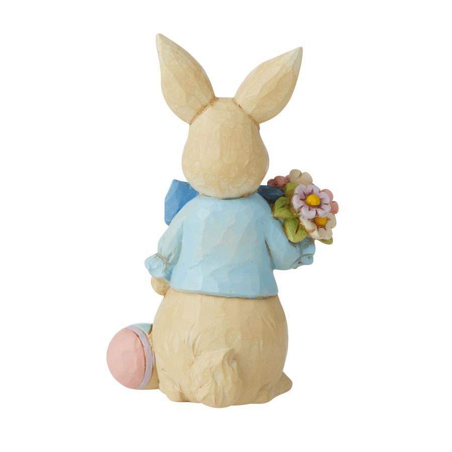 Decoration * | New Heartwood Creek Mini Easter Bunny With Big Bow