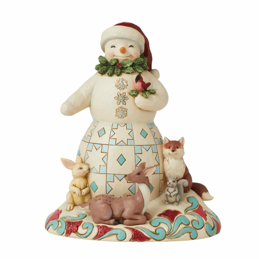 Decoration * | Shop Heartwood Creek Wonderland Snowman/Animals