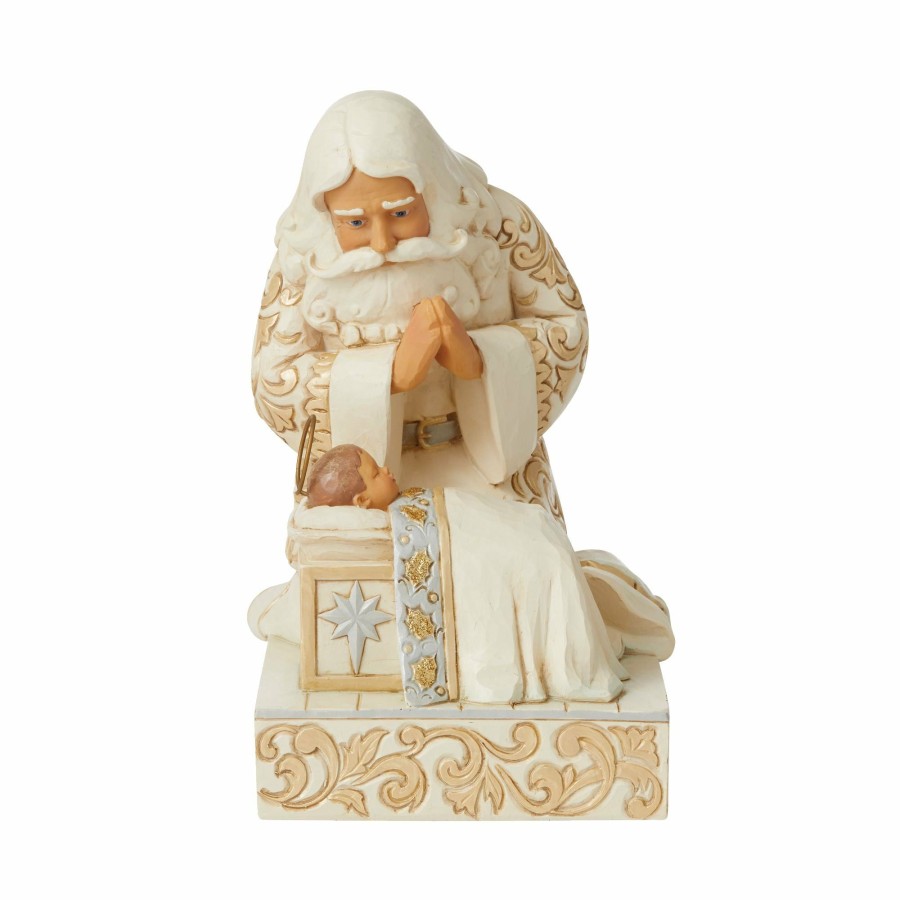 Decoration * | New Heartwood Creek Holiday Lustre Santa/Babyjesus