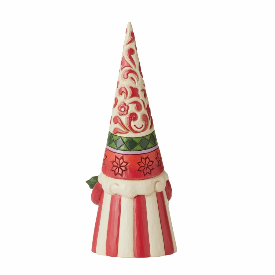 Gifts * | New Heartwood Creek Tall Gnome With Holly