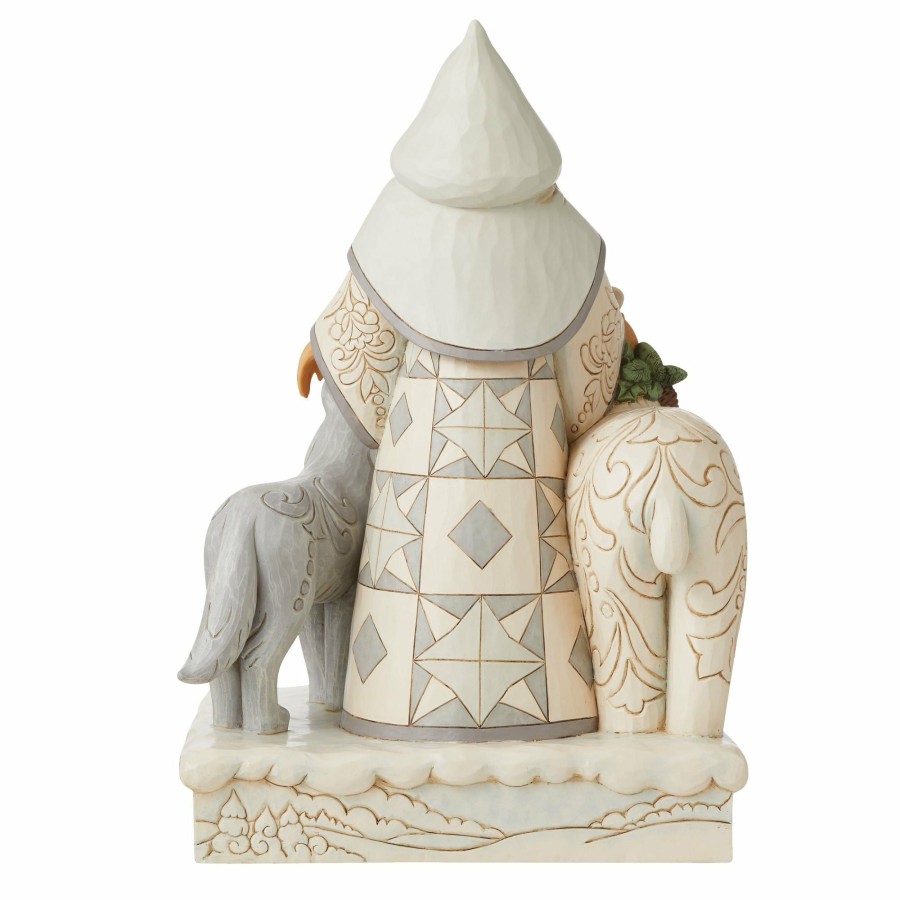 Decoration * | Limited Edition Heartwood Creek Woodland Santa/Animals Statue