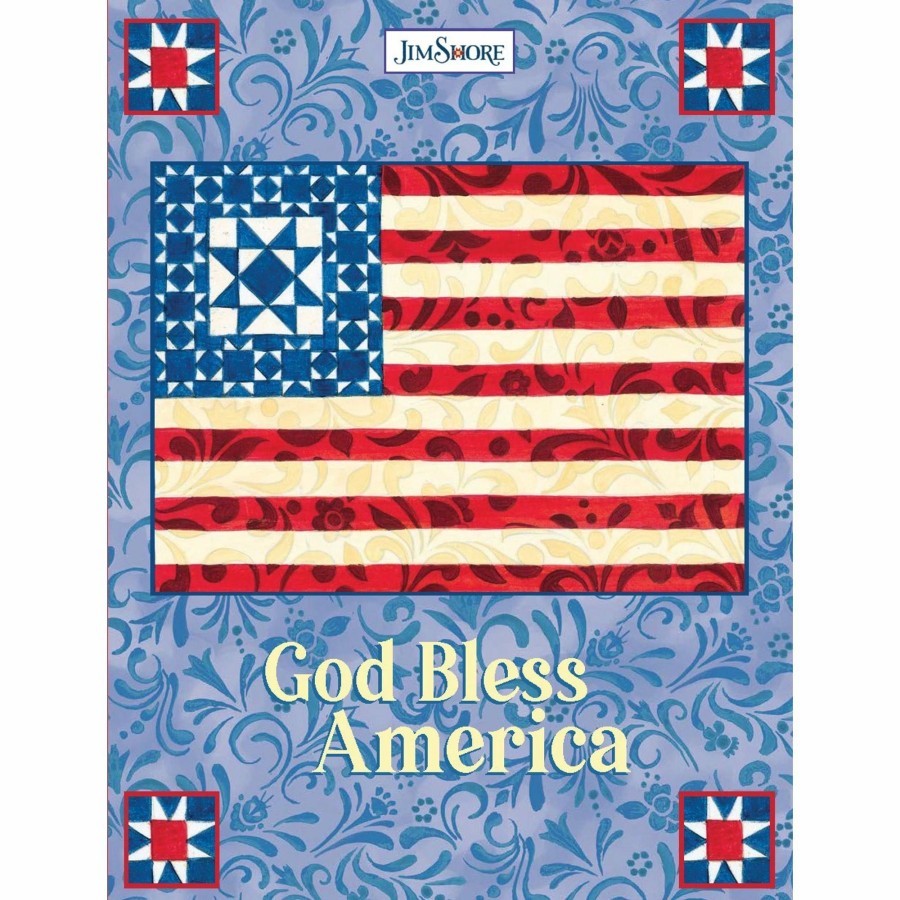 Gifts * | Discount Fox Chapel Books Js Bless America Lined Journal