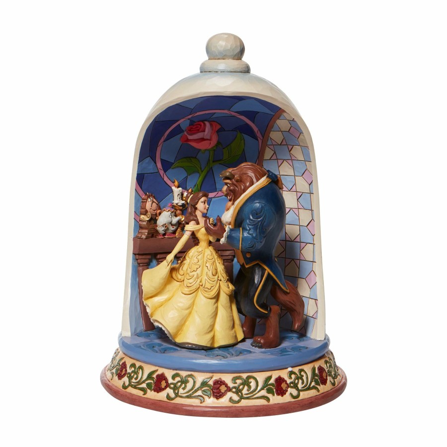 Gifts * | New Disney Traditions Beauty And The Beast Rose Dome