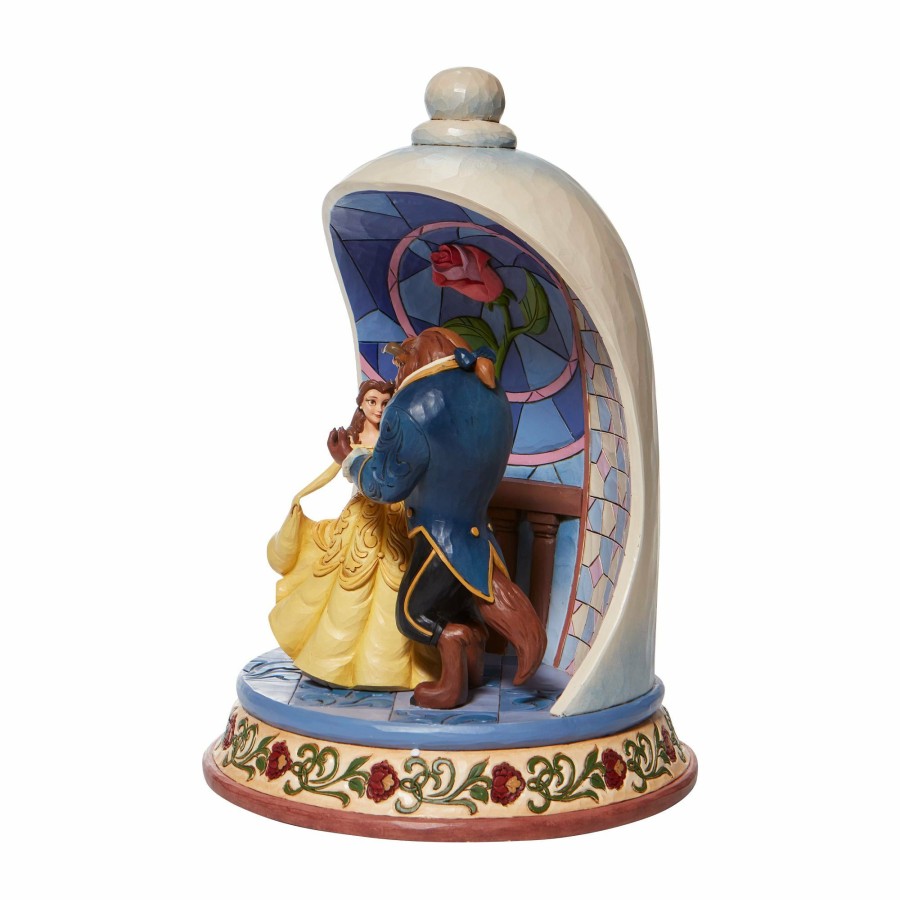 Gifts * | New Disney Traditions Beauty And The Beast Rose Dome