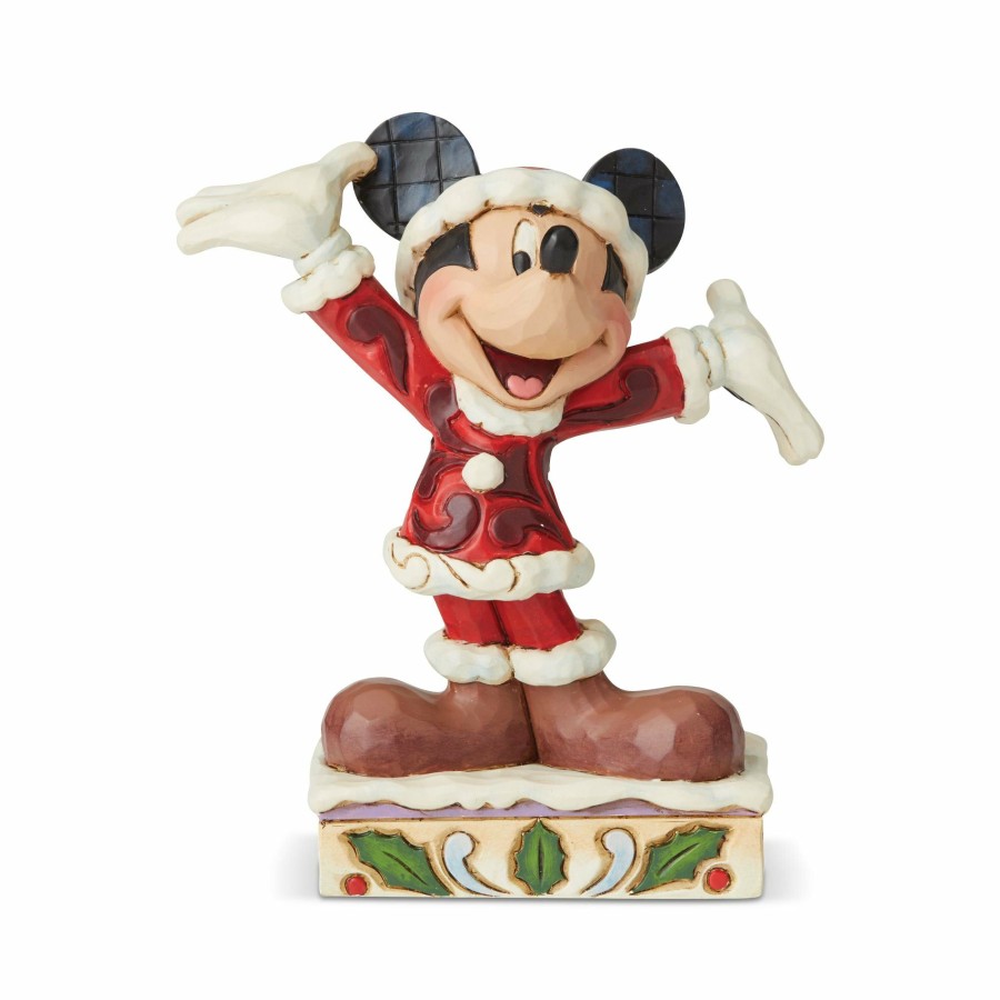 Gifts * | New Disney Traditions Mickey Christmas Personality