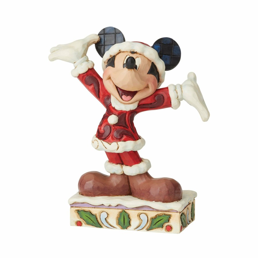 Gifts * | New Disney Traditions Mickey Christmas Personality