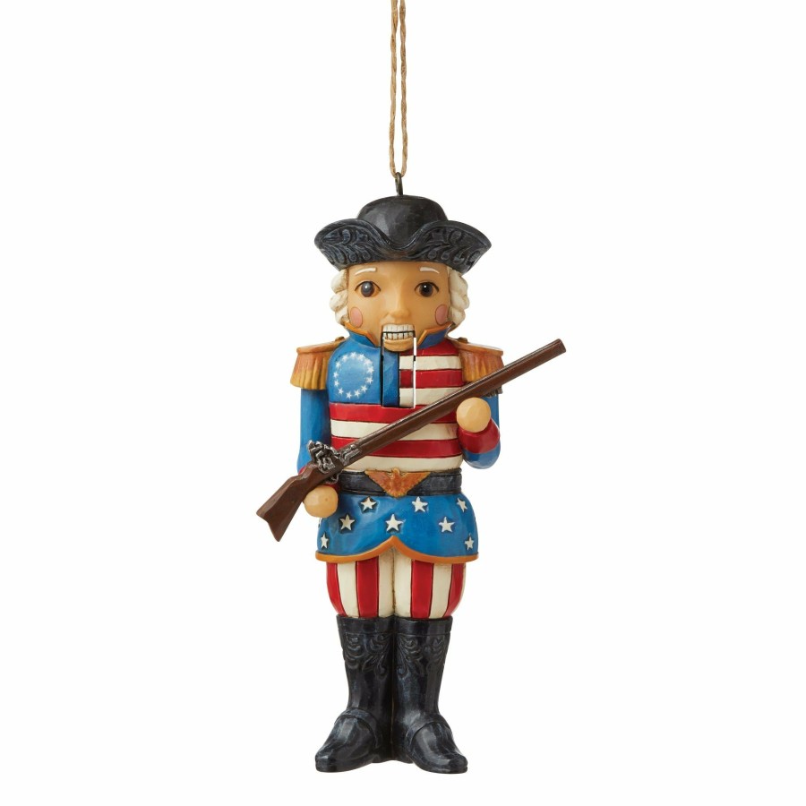 Decoration * | Outlet Heartwood Creek American Nutcracker Ornament