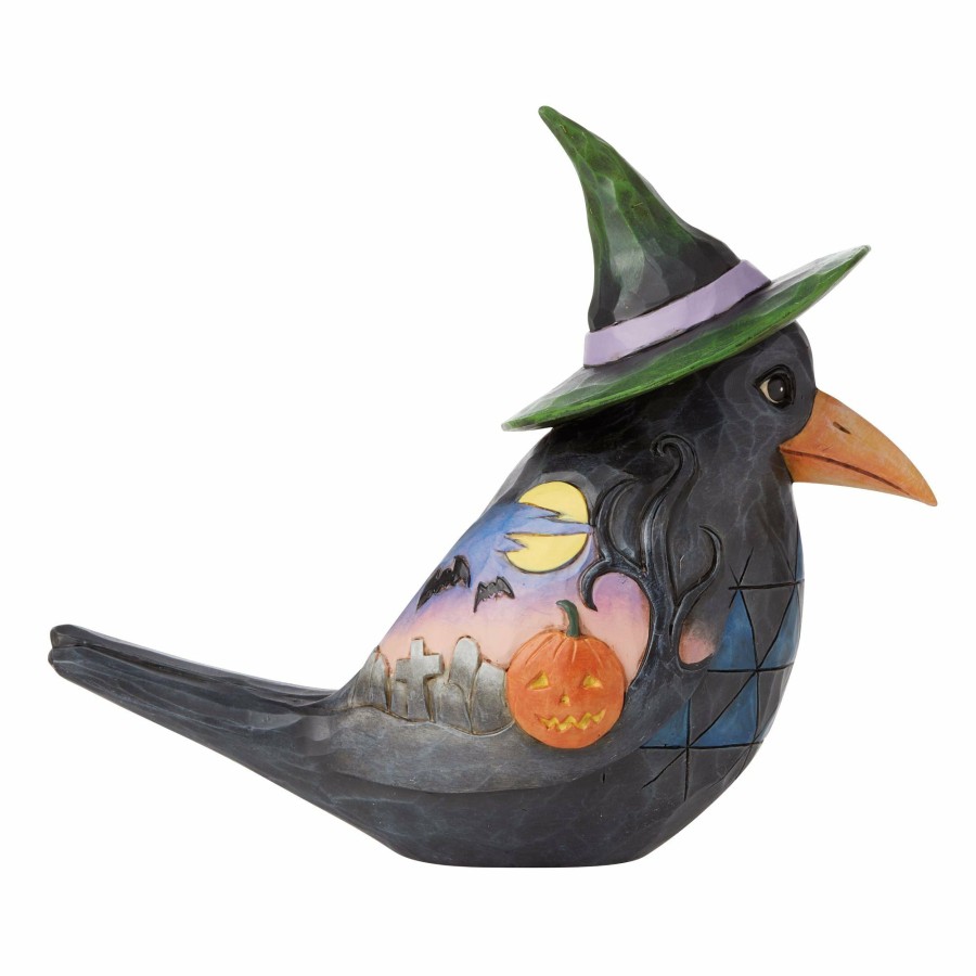 Decoration * | New Heartwood Creek Halloween Crow Pint Sized