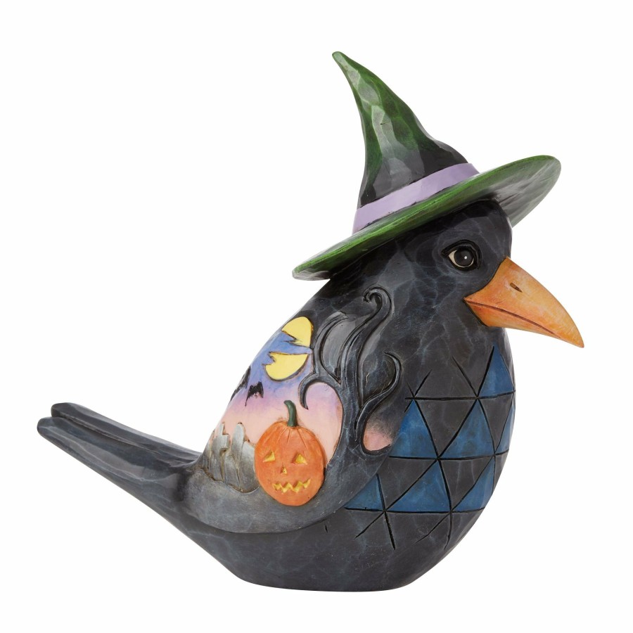 Decoration * | New Heartwood Creek Halloween Crow Pint Sized