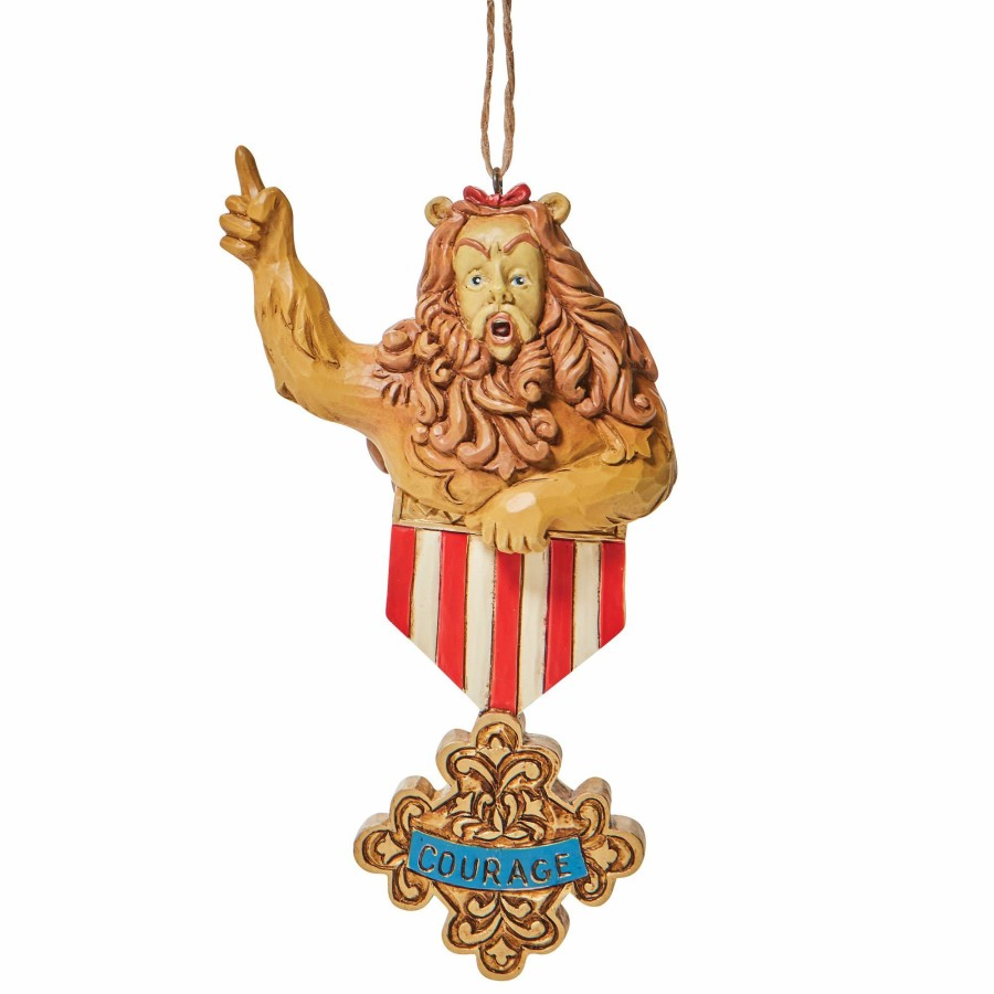 Ornaments * | Limited Edition Wizard Of Oz Cowardly Lion Courage Ornament