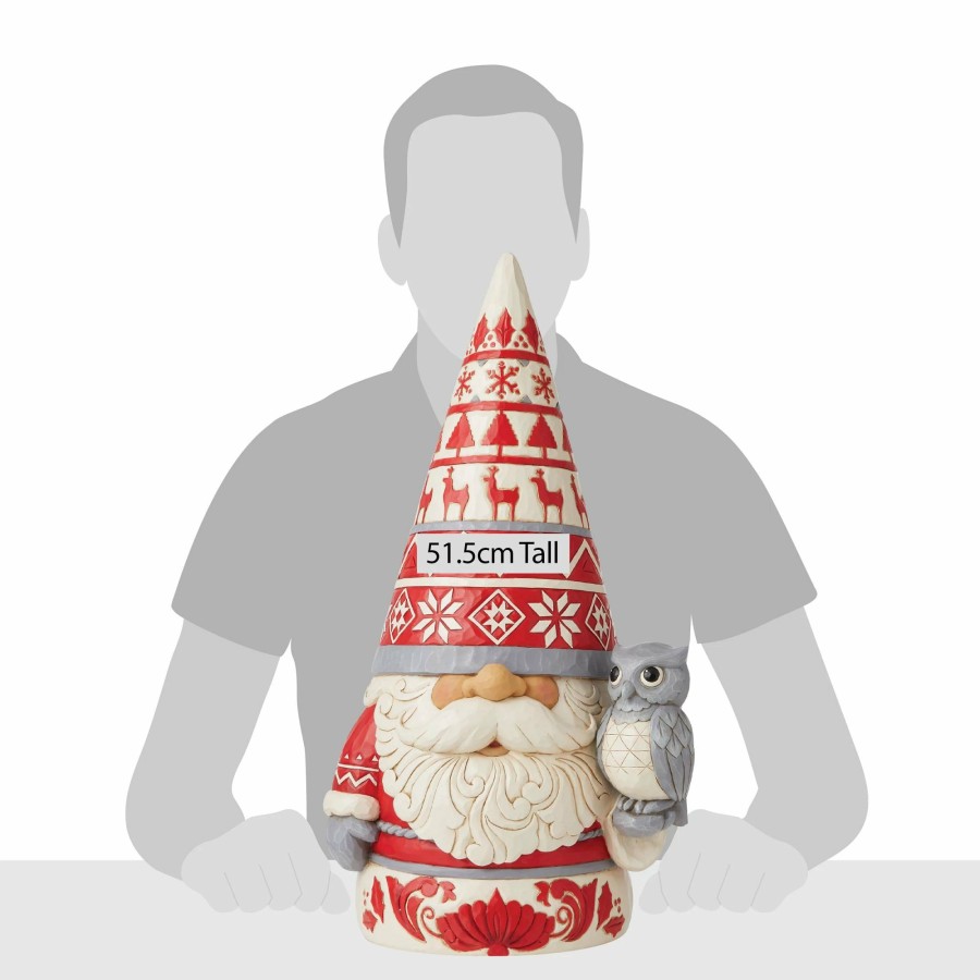 Decoration * | Limited Edition Heartwood Creek Nordic Noel Gnome Statue